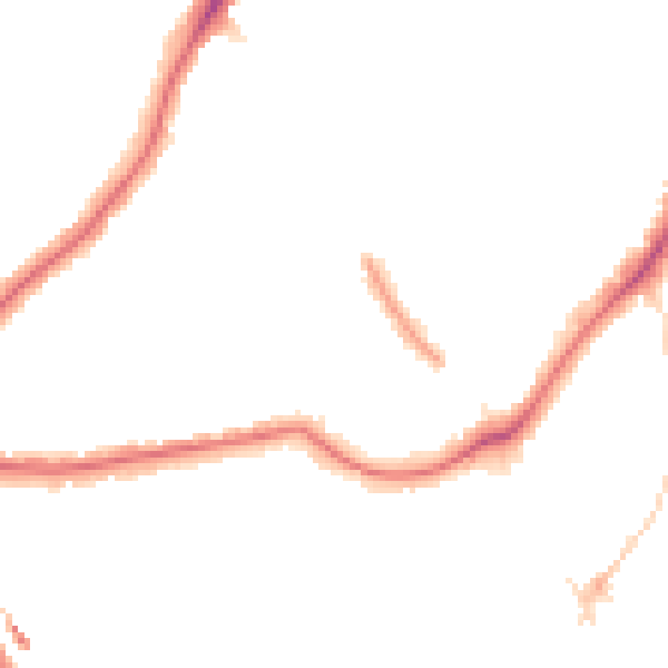 Night-time road noise heatmap for SE24 9LG