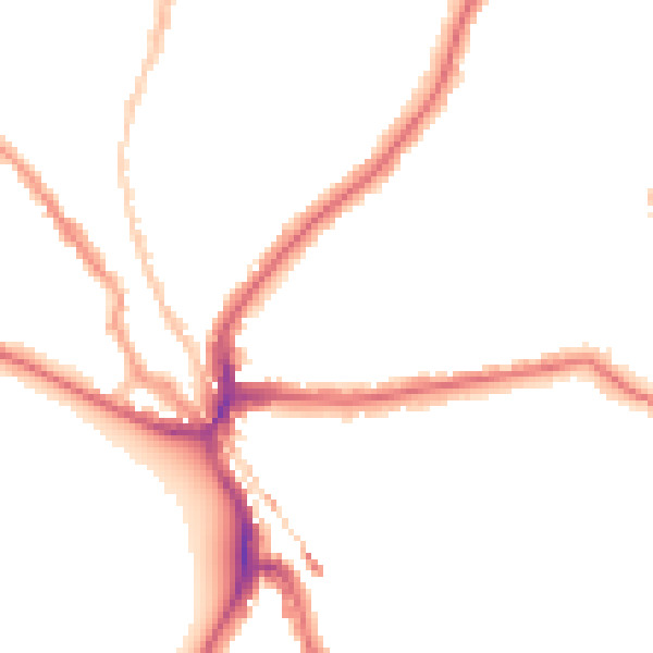 Night-time road noise heatmap for SE24 9LS