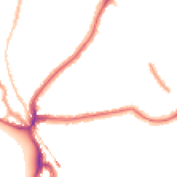 Night-time road noise heatmap for SE24 9NB