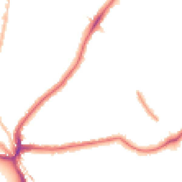 Night-time road noise heatmap for SE24 9NY