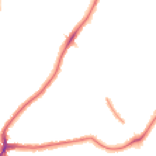 Night-time road noise heatmap for SE24 9PH