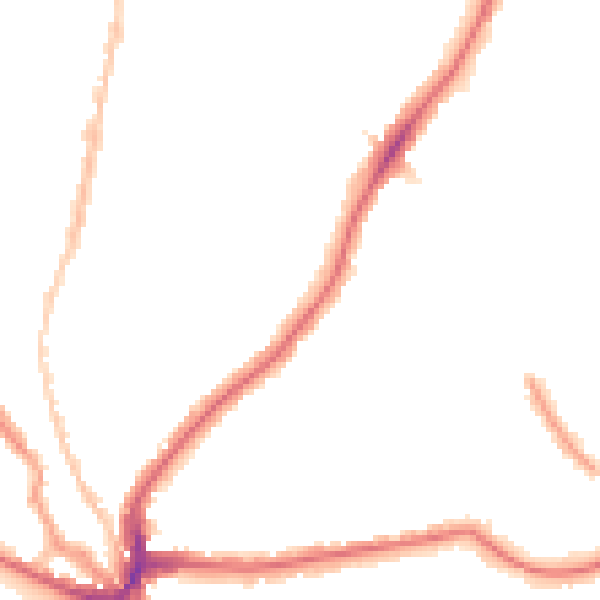 Night-time road noise heatmap for SE24 9QR