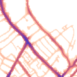Daytime road noise heatmap for SE25 4AD