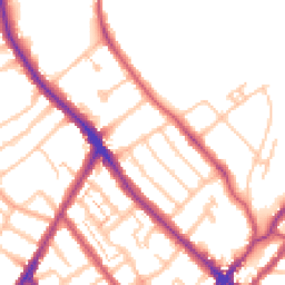 Daytime road noise heatmap for SE25 4AE