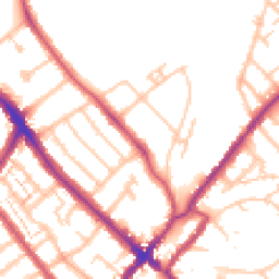 Daytime road noise heatmap for SE25 4AH