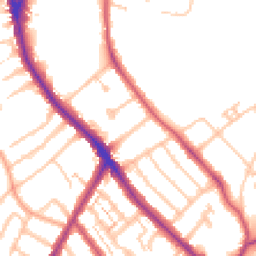 Daytime road noise heatmap for SE25 4AS