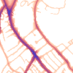 Daytime road noise heatmap for SE25 4AX