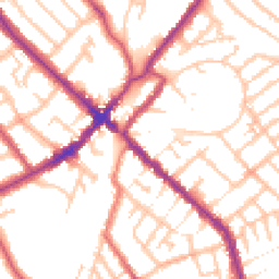 Daytime road noise heatmap for SE25 4BE