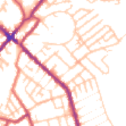Daytime road noise heatmap for SE25 4BG