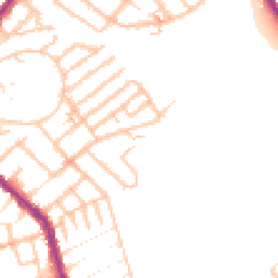 Daytime road noise heatmap for SE25 4BH