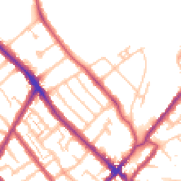 Daytime road noise heatmap for SE25 4BN