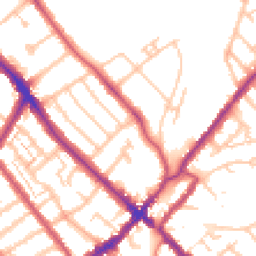 Daytime road noise heatmap for SE25 4BS