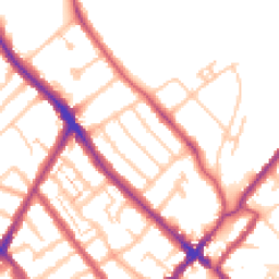 Daytime road noise heatmap for SE25 4BX