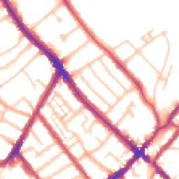 Daytime road noise heatmap for SE25 4BY