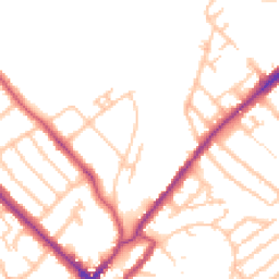 Daytime road noise heatmap for SE25 4DE