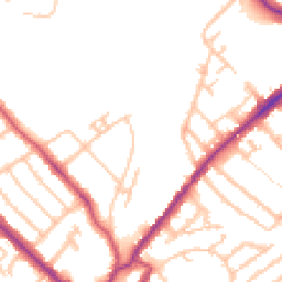 Daytime road noise heatmap for SE25 4DN