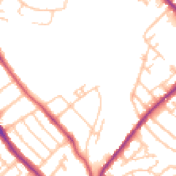 Daytime road noise heatmap for SE25 4DP