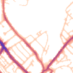 Daytime road noise heatmap for SE25 4DT