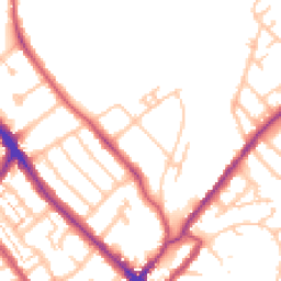 Daytime road noise heatmap for SE25 4EB