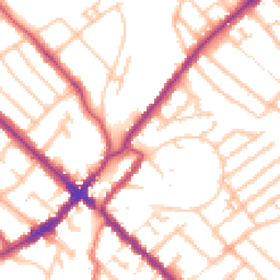 Daytime road noise heatmap for SE25 4EZ