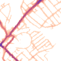 Daytime road noise heatmap for SE25 4HF