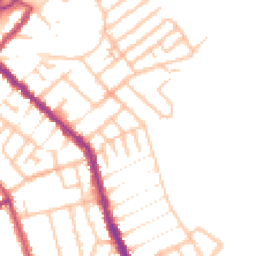 Daytime road noise heatmap for SE25 4LA
