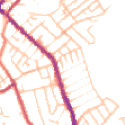 Daytime road noise heatmap for SE25 4LG