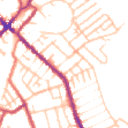 Daytime road noise heatmap for SE25 4LU