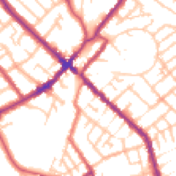 Daytime road noise heatmap for SE25 4PF