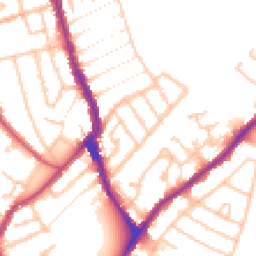 Daytime road noise heatmap for SE25 4RE
