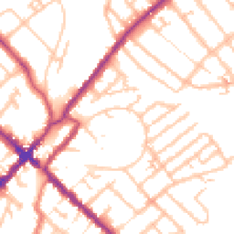 Daytime road noise heatmap for SE25 4TS