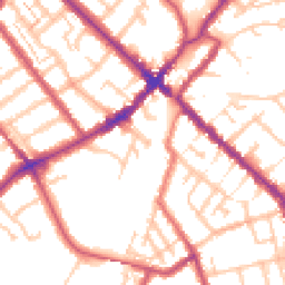 Daytime road noise heatmap for SE25 5AG