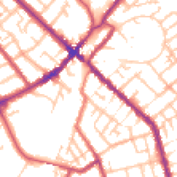 Daytime road noise heatmap for SE25 5GF