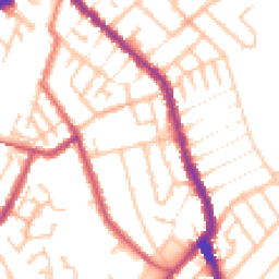 Daytime road noise heatmap for SE25 5NQ