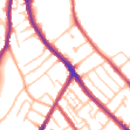 Daytime road noise heatmap for SE25 6DD