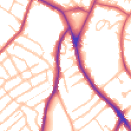 Daytime road noise heatmap for SE25 6DY