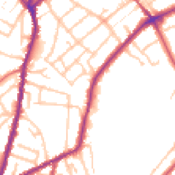 Daytime road noise heatmap for SE25 6LH