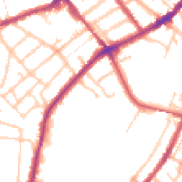 Daytime road noise heatmap for SE25 6LR
