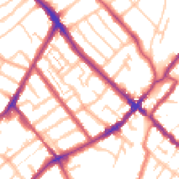 Daytime road noise heatmap for SE25 6PW