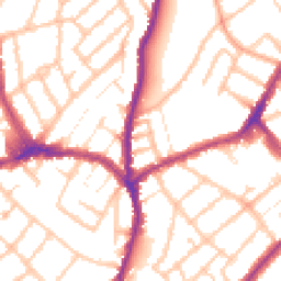 Daytime road noise heatmap for SE25 6QH