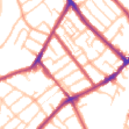 Daytime road noise heatmap for SE25 6QT