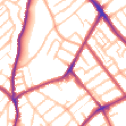 Daytime road noise heatmap for SE25 6RH
