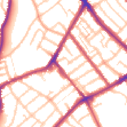 Daytime road noise heatmap for SE25 6RP