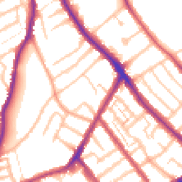 Daytime road noise heatmap for SE25 6SS