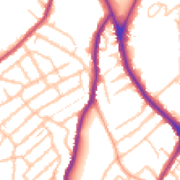 Daytime road noise heatmap for SE25 6TA