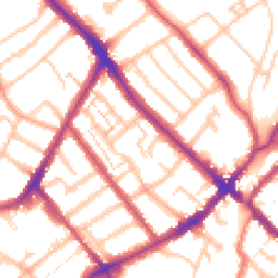 Daytime road noise heatmap for SE25 6TX