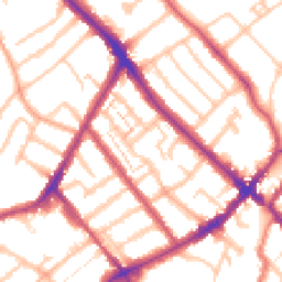 Daytime road noise heatmap for SE25 6UA
