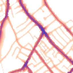 Daytime road noise heatmap for SE25 6UH
