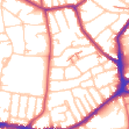 Daytime road noise heatmap for SE26 4AB