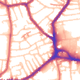 Daytime road noise heatmap for SE26 4AQ